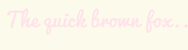 Image with Font Color FFE3EB and Background Color FCFBEB